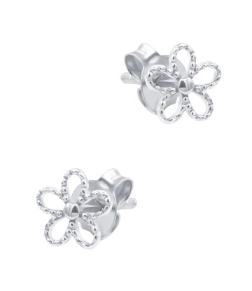 Beautiful Flower Shaped Silver Stud Earring STS-6480